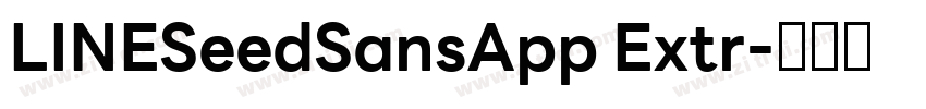 LINESeedSansApp Extr字体转换